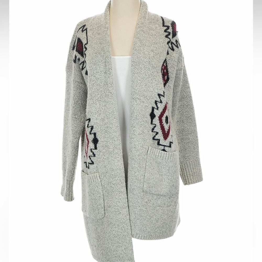 Debut Gray Patterned Cardigan